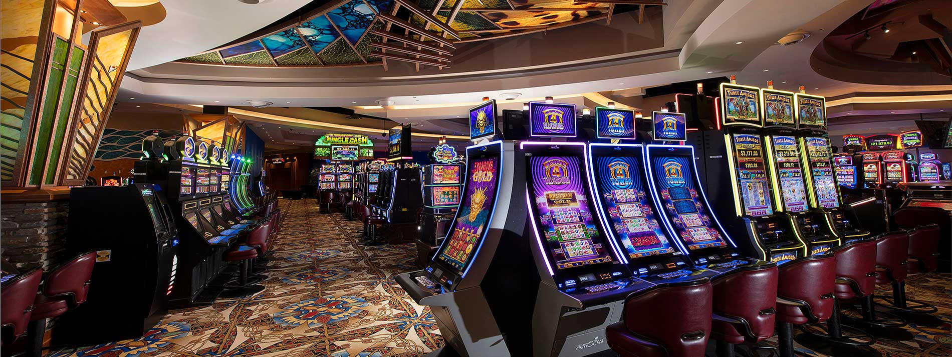 slot machines inside casino