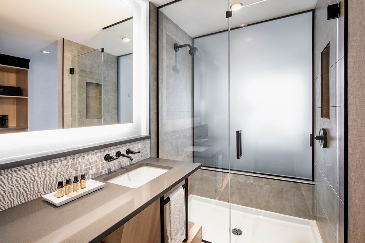 Guest bathroom with window